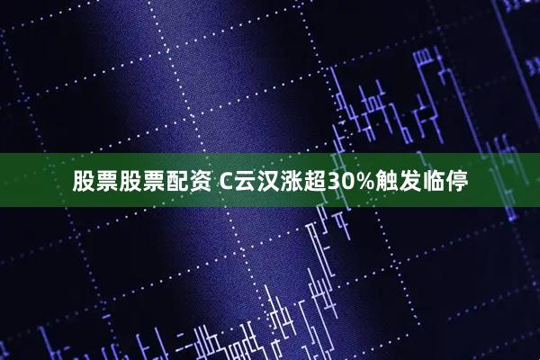股票股票配资 C云汉涨超30%触发临停